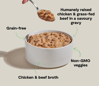 Chicken & Grass-Fed Beef Hearty Stew Wet Dog Food