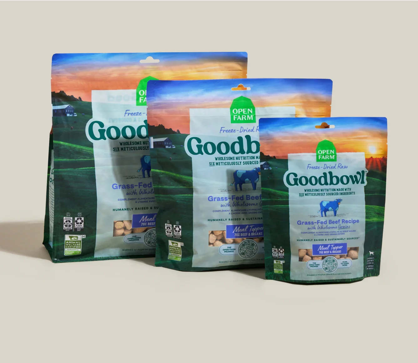 Goodbowl™ Grass-Fed Beef Freeze Dried Raw Morsels for Dogs
