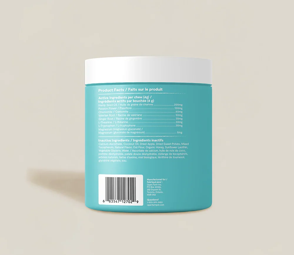 Calming Health Supplement Chews for Dogs